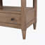 Table de chevet ouverte finition sable avec 2 tiroirs