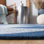 Tapis bleu marine / ivoire en laine touffeté à la main Konopka-1934759937