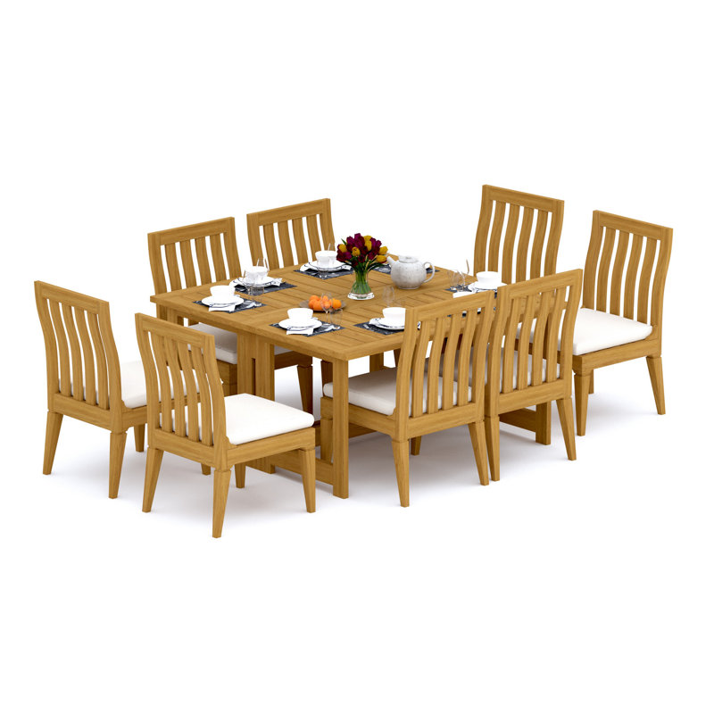 Ensemble repas extérieur pour 8 personnes Caranas