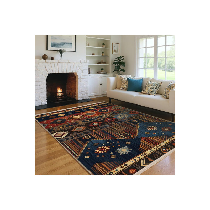 Tapis tissé à la crème Mosso, 4'7" x 6'7"