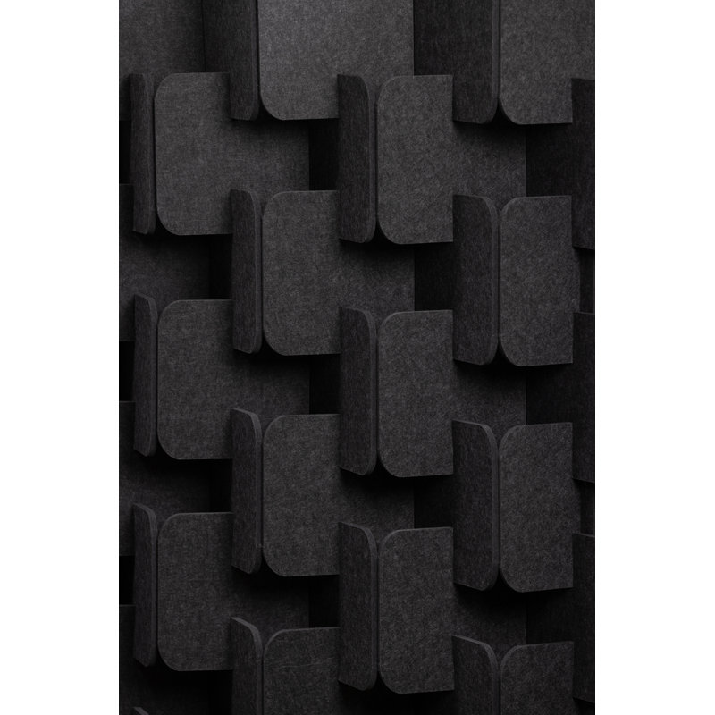 Cloison autoportante Mckinnon, Gris anthracite, H 69 po x l 62 po x P 9 po