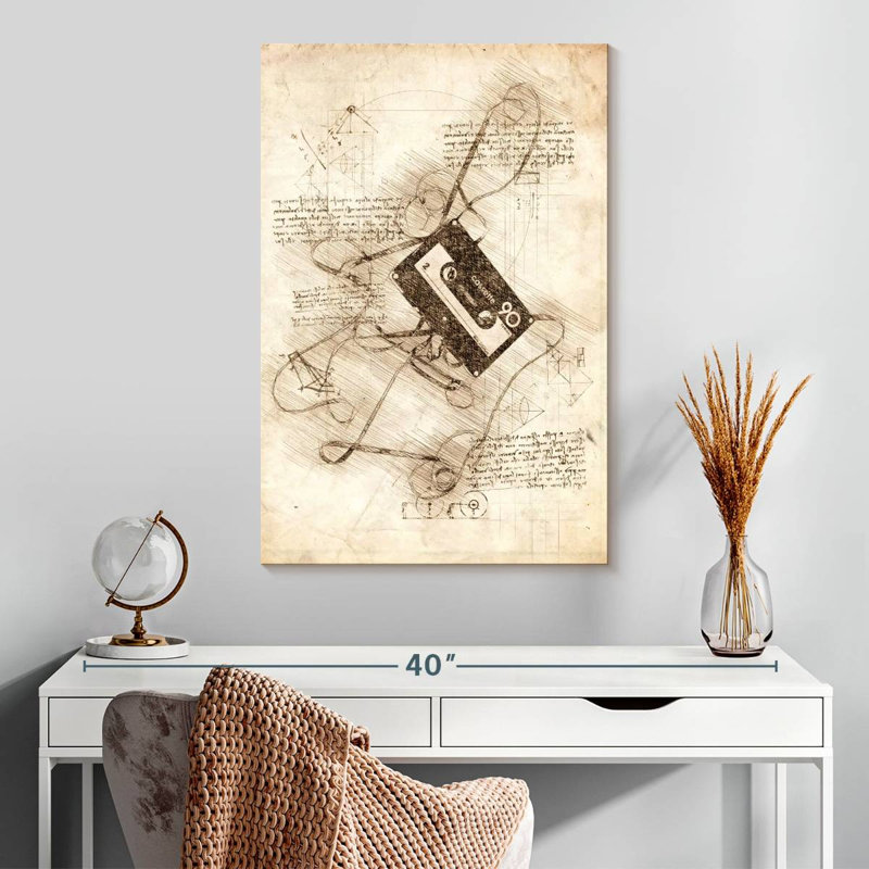 Abarca Cassette Tape, 30" H x 20" W