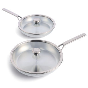 Stainless Steel Non-Stick Frying Pan Set