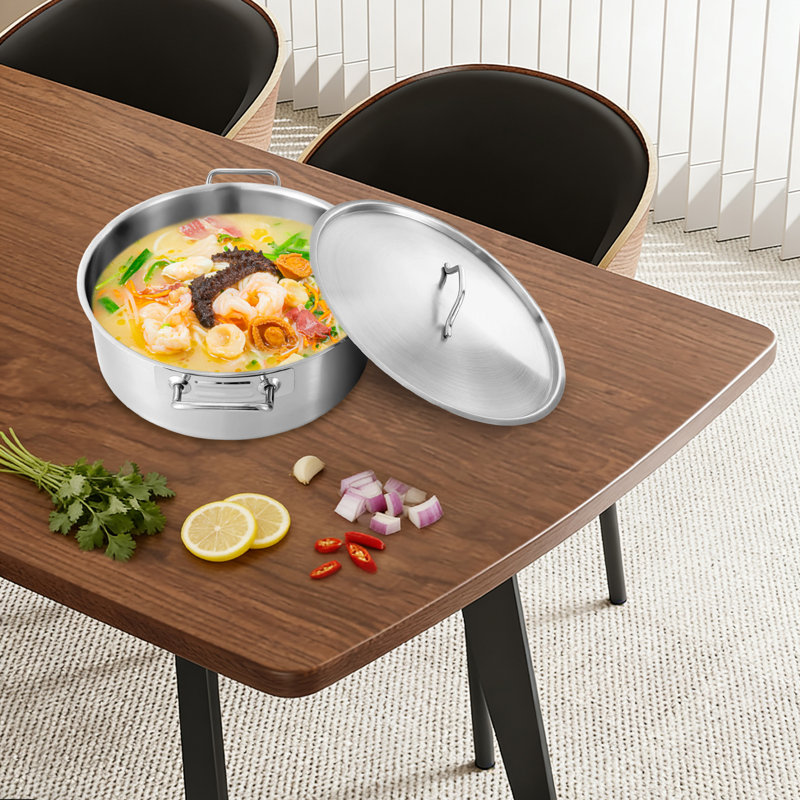 SUNYOU 11 Quarts Non-Stick Stainless Steel Stock Pot
