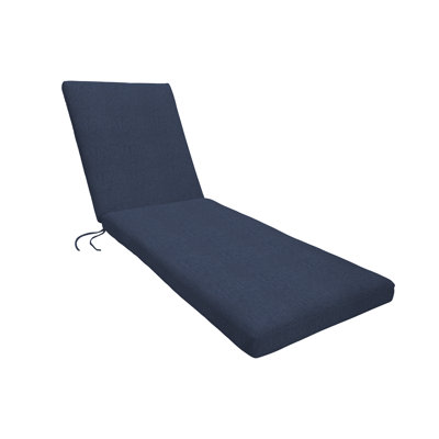 Eddie Bauer Outdoor Chaise Lounge Cushion, Sunbrella Fade & Water Resistant for Pool-Side Chaise Loungers & Deck Recliners
