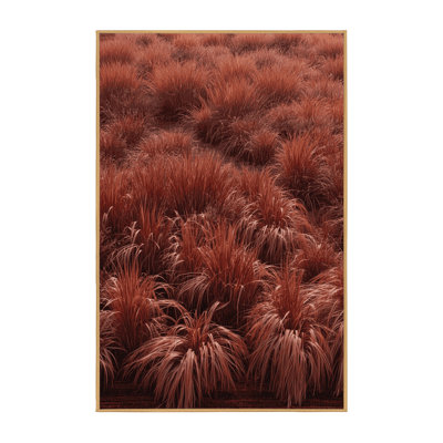 Tapis botanique brun lavable à la machine