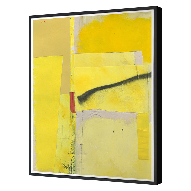 Yellow Canary Print by Ngo, PC, Black Framed, 24" H x 21" W x 1.25" D