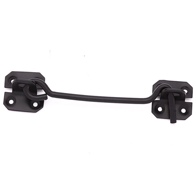 Cabin Hook Bolt, Black, 20cm H x 4cm W x 3cm D