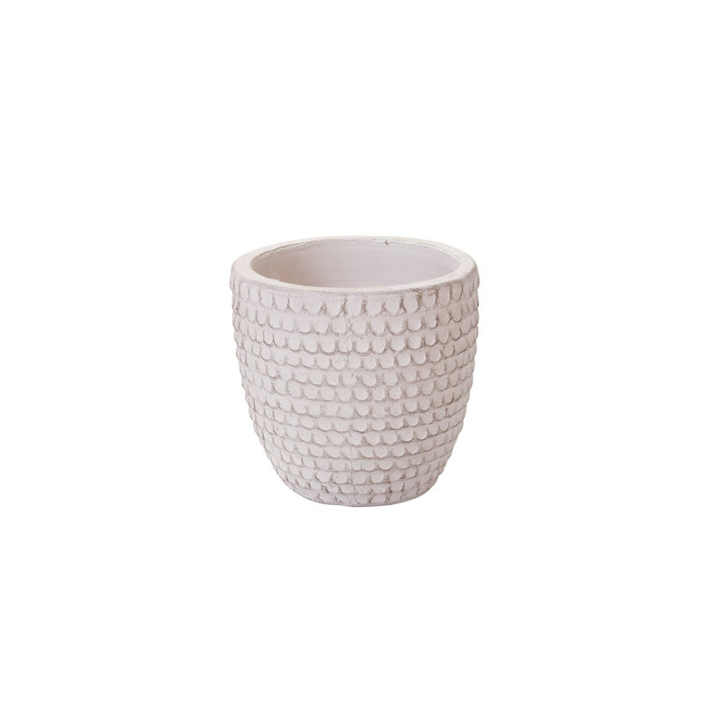 Pot de fleurs en céramique Chrysa, H 11,75 po x l 12,5 po x P 12,5 po