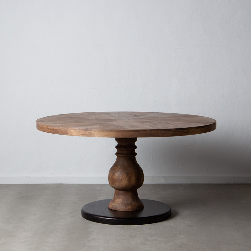 Serita Round Solid Wood Dining Table