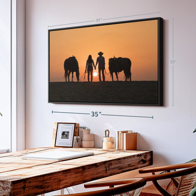 «Cowboy Couple Wall Art»