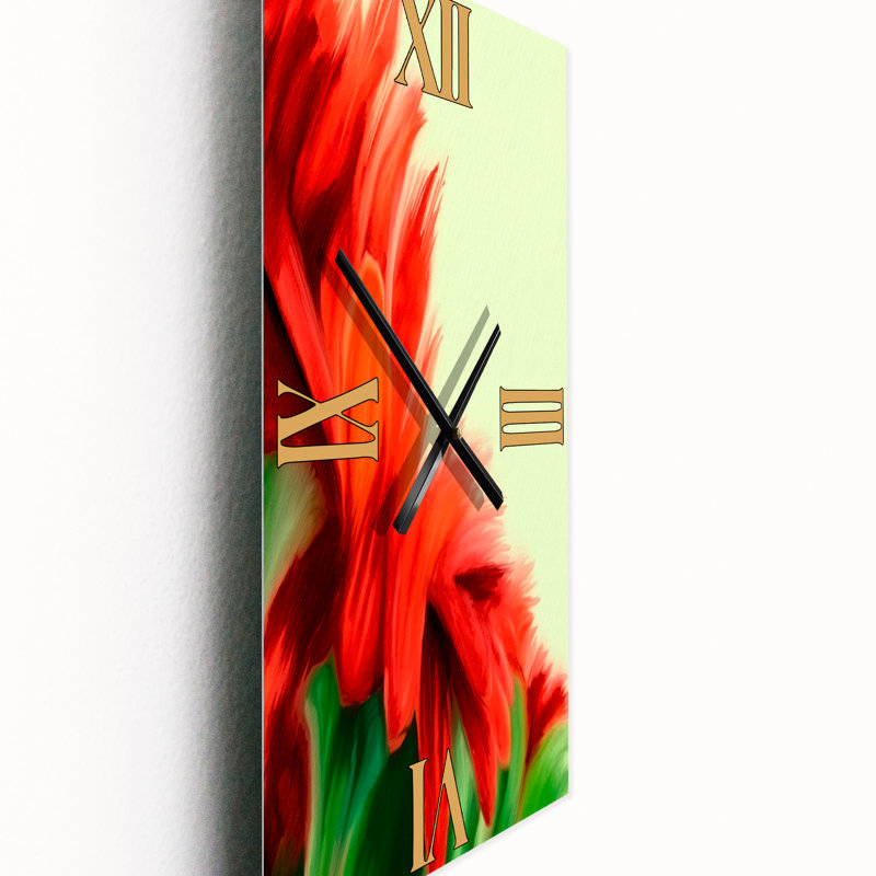 Horloge murale florale, Grand