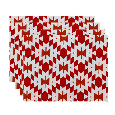 Senoia Polyester Geometric Rectangle Placemat