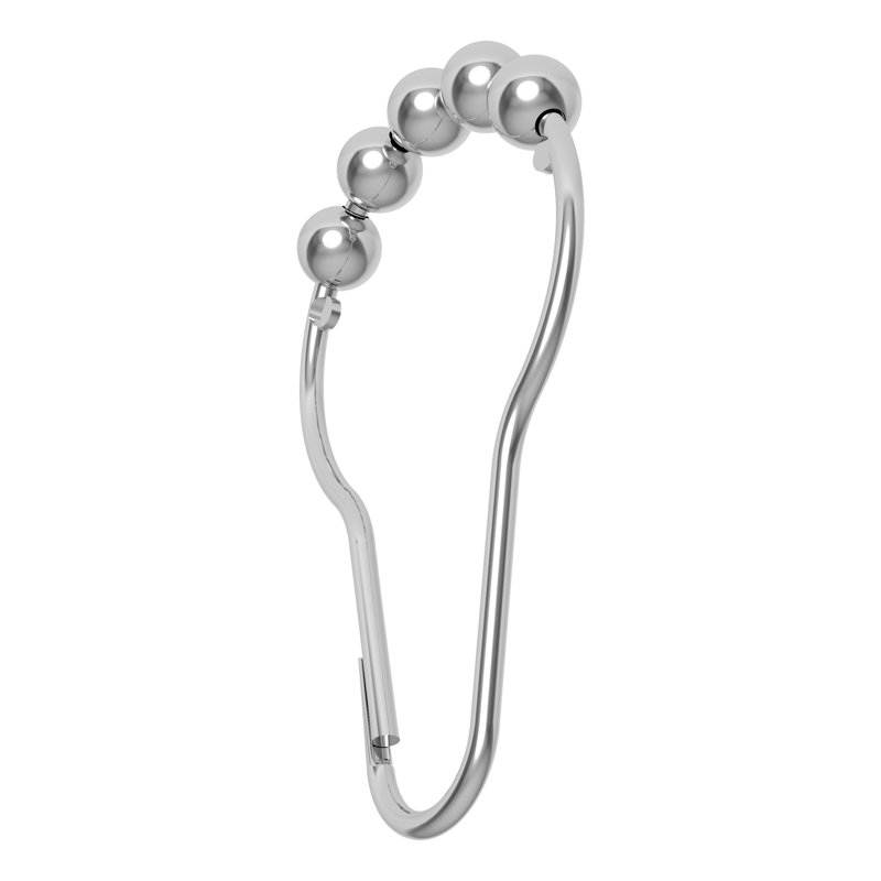 Universal Shower Curtain Rings, Polished Chrome