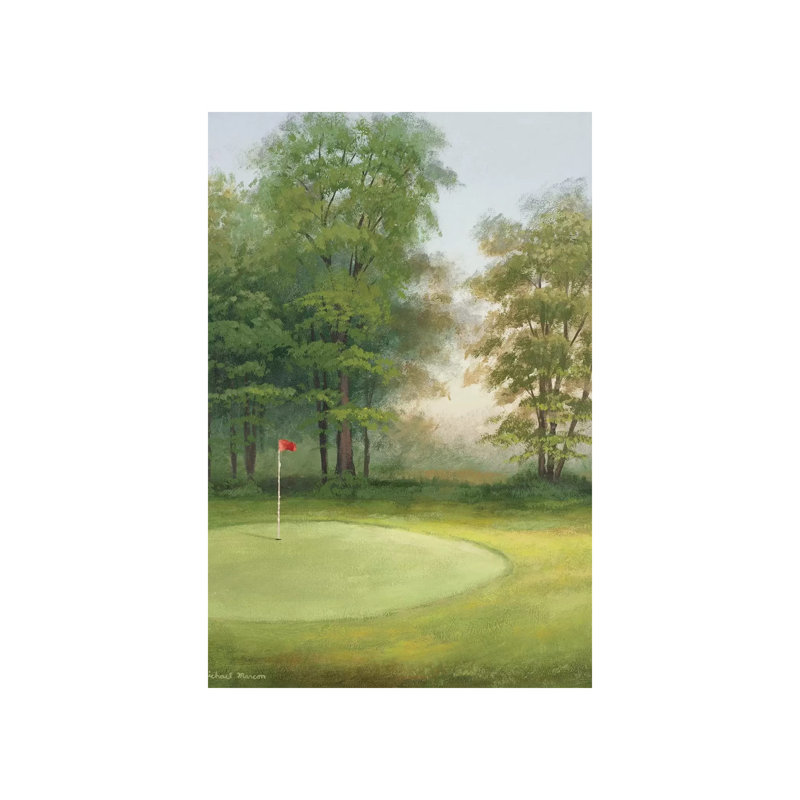 Peinture sur toile tendue, H 40 po x l 26 po x P 1,5 po