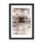 Papier noir avec cadre d'angle ouvert