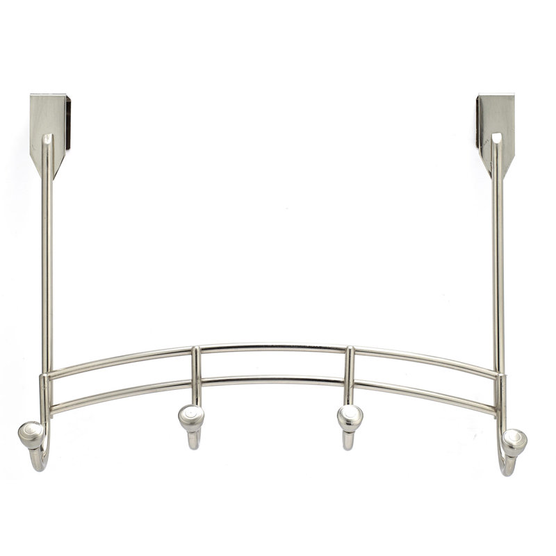 Porte-manteau mural contemporain, Nickel brossé