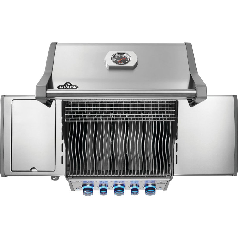 Barbecue à 3 brûleurs Rogue PRO-S 425 en acier inoxydable avec brûleur latéral et arrière infrarouge, Gaz naturel