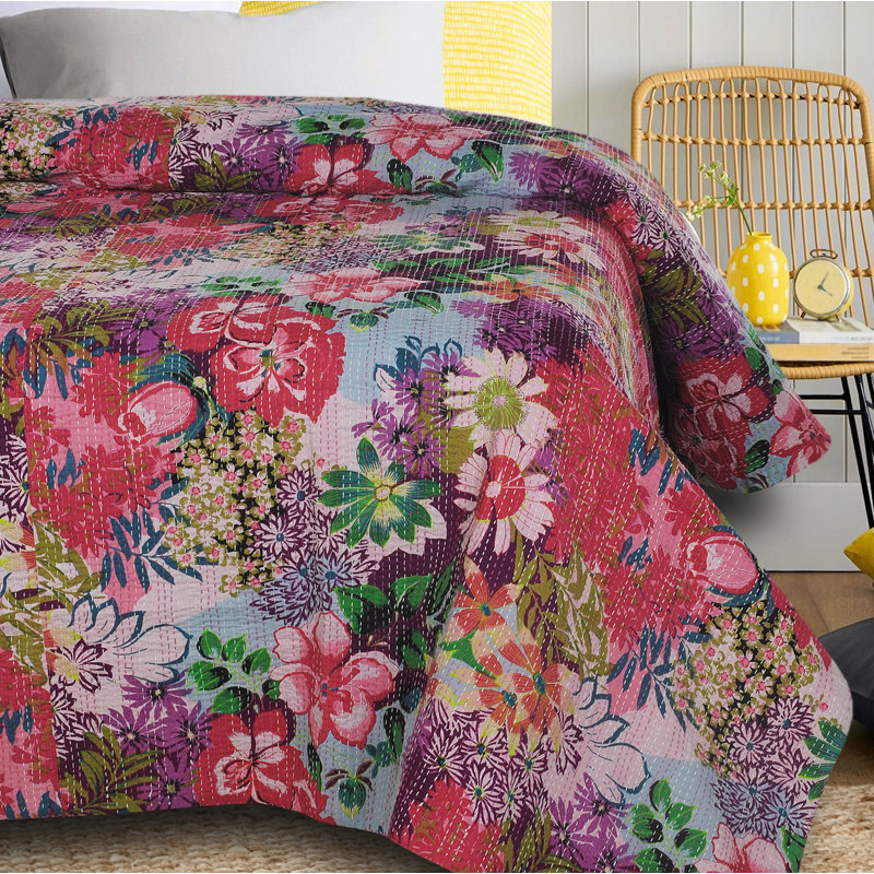 Couvre-lit Kantha Escape, Grand lit