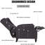 Fauteuil inclinable à accoudoirs avec garniture cloutée Atinuke