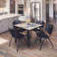 Plateau de table Kee Square, 4 chaises empilables-1810362210-1810362213-1843066372