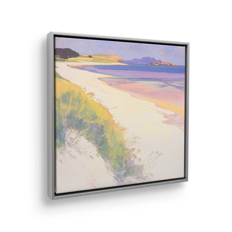 «White Sands Cove II» par Walker Noble, reproduction d'art sur toile, H 30 po x l 30 po, Argent argent