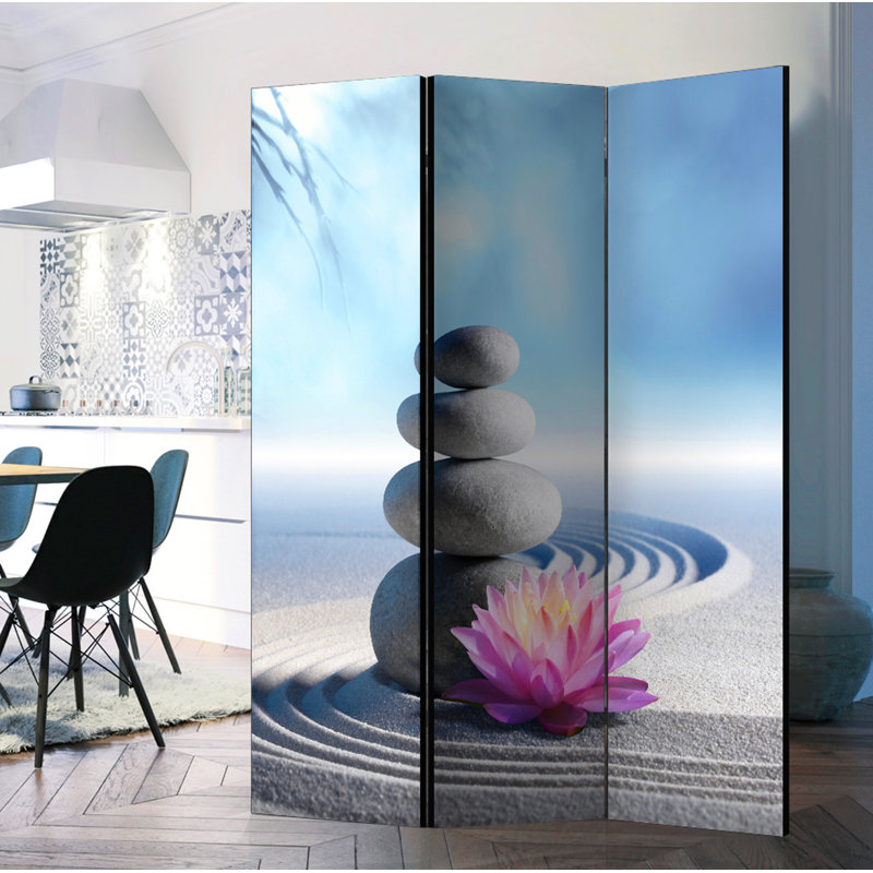 Majzara Solid Wood Folding Room Divider, 3