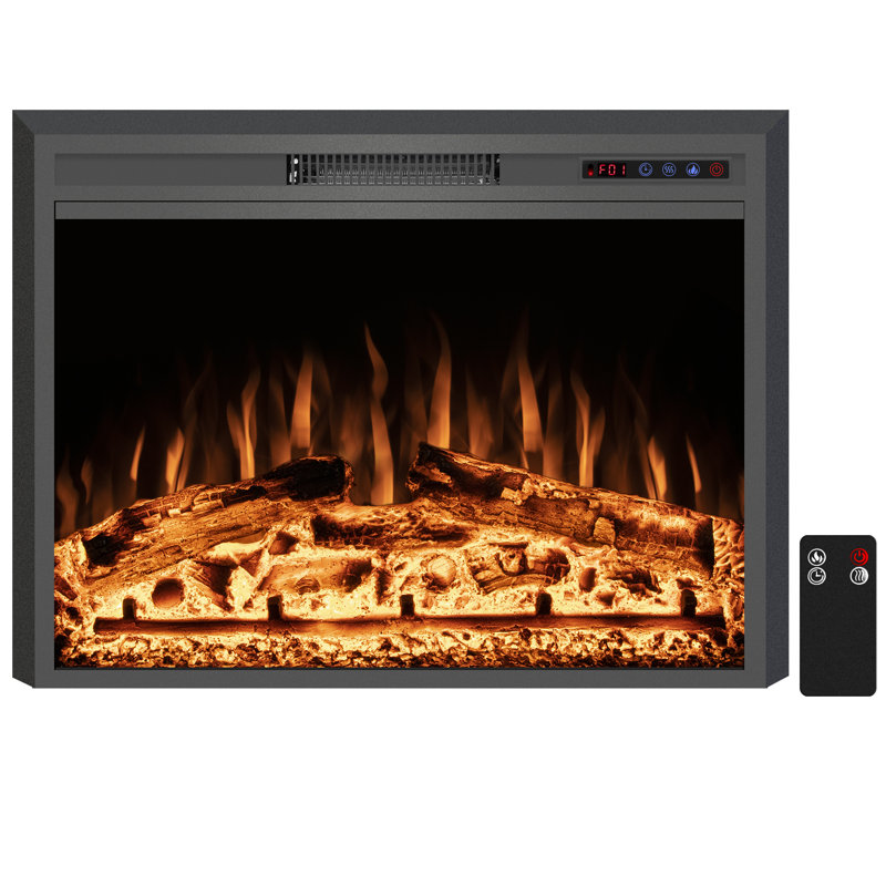 Virdi Electric Fireplace Insert, 21.4" H x 28.7" W x 6.5" D