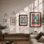 Mexican Folk Celebration Boho - Framed Print-313458341-313458338