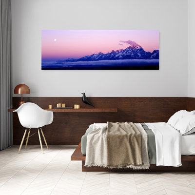 Teton Range Grand Teton National Park Wy Usa Colorful Abstract Contemporary Landscape Mountain Wall Art