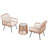 3 Piece Rattan Seating Group With Cushions-1035835993