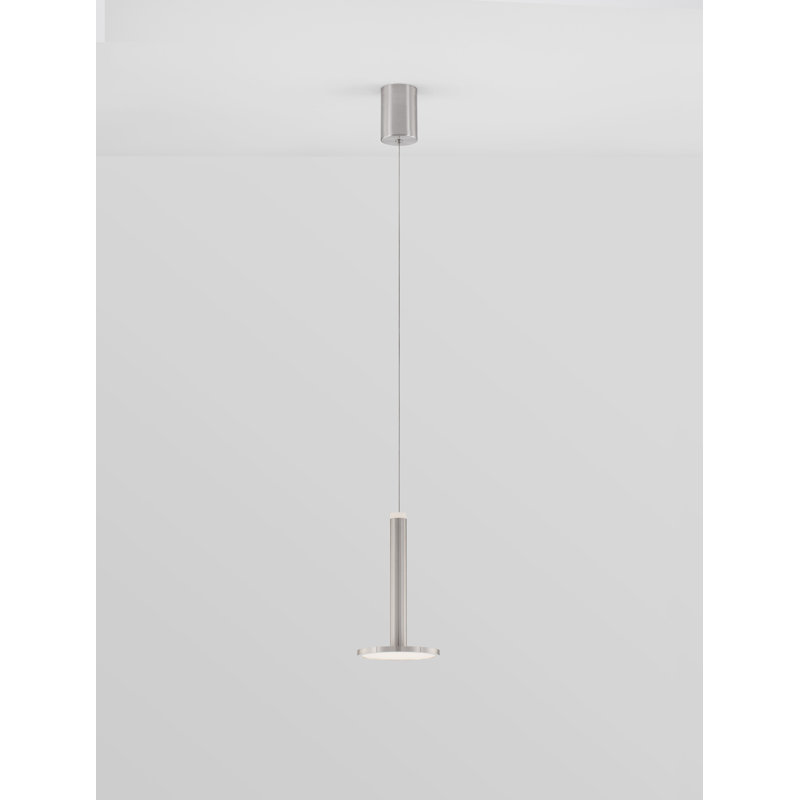 1 - Light Nickel LED Cylinder Pendant