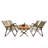 Multi-Function Foldable And Portable Dining Set, 1 Dining Table & 4 Folding Chairs