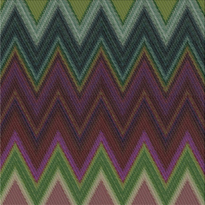 Tapis décoratif vert à chevrons Sankey