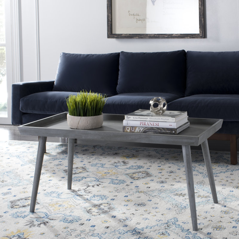 Imboden Four Leg Coffee Table, Slate Grey