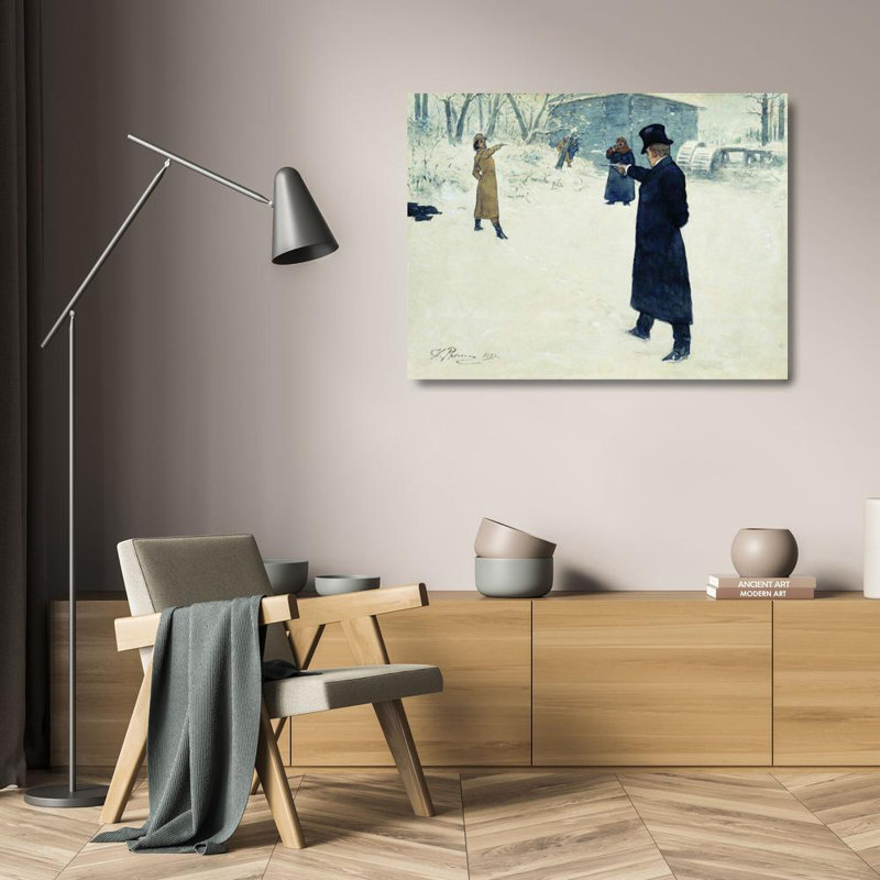 Duel entre Onéguine et Lentille, H 18 po x l 24 po