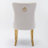 Contemporary Velvet Upholstered Dining Set With Round Wood Table-119283358-119283357