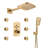 Herathena 4-Function Wall Mounted Luxury Shower System with 6 Body Jets-81076490