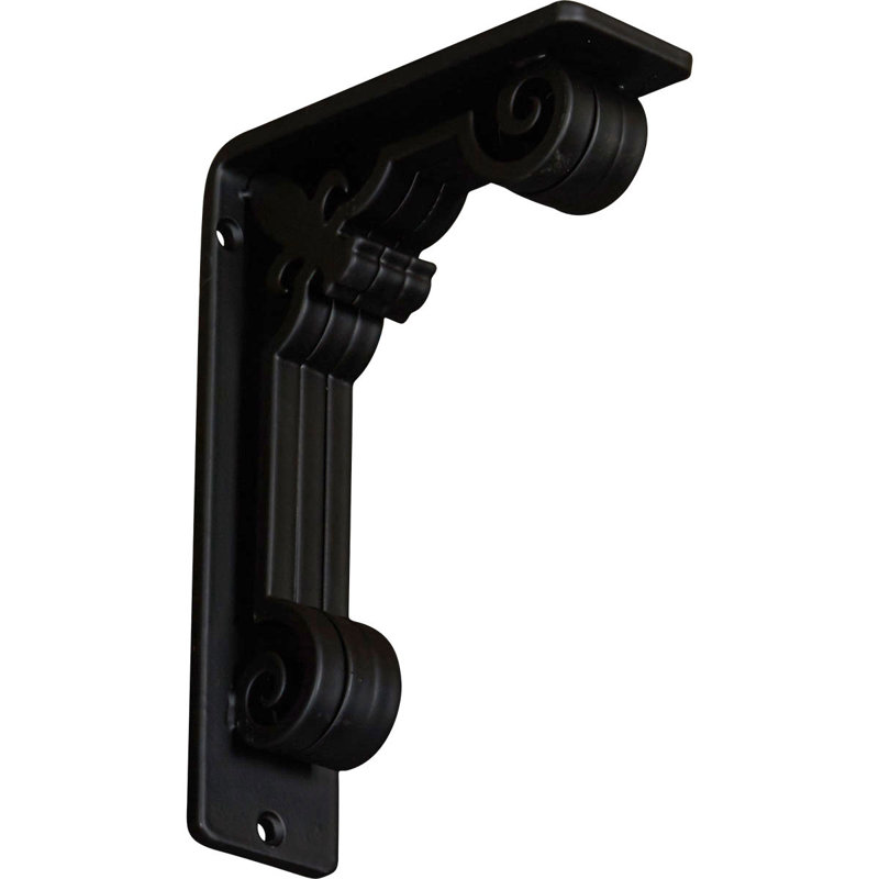 Support en fer forgé Fleur De Lis, (support central simple) (paquet de 4), 2 po x 8 po
