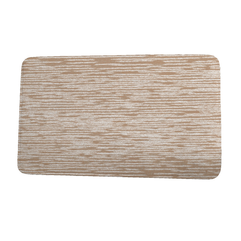 Non-Slip Bath Mat, 17" W x 24" L, Taupe