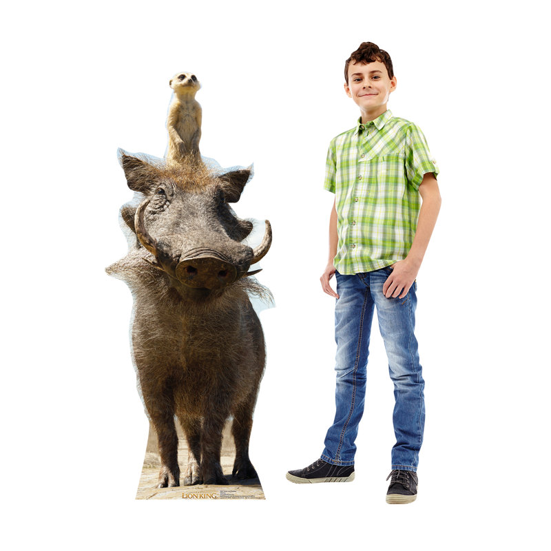 53'' Life-Size Timon and Pumbaa Cardboard Stand-Up