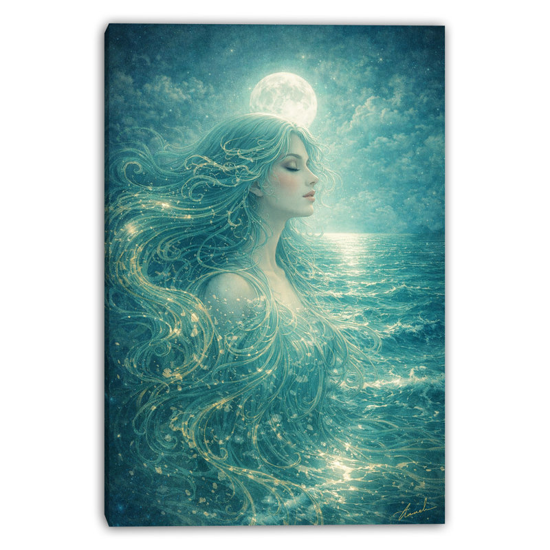 Art mural sur toile Peaceful Tide, L 30 po x H 40 po x P 1,5 po
