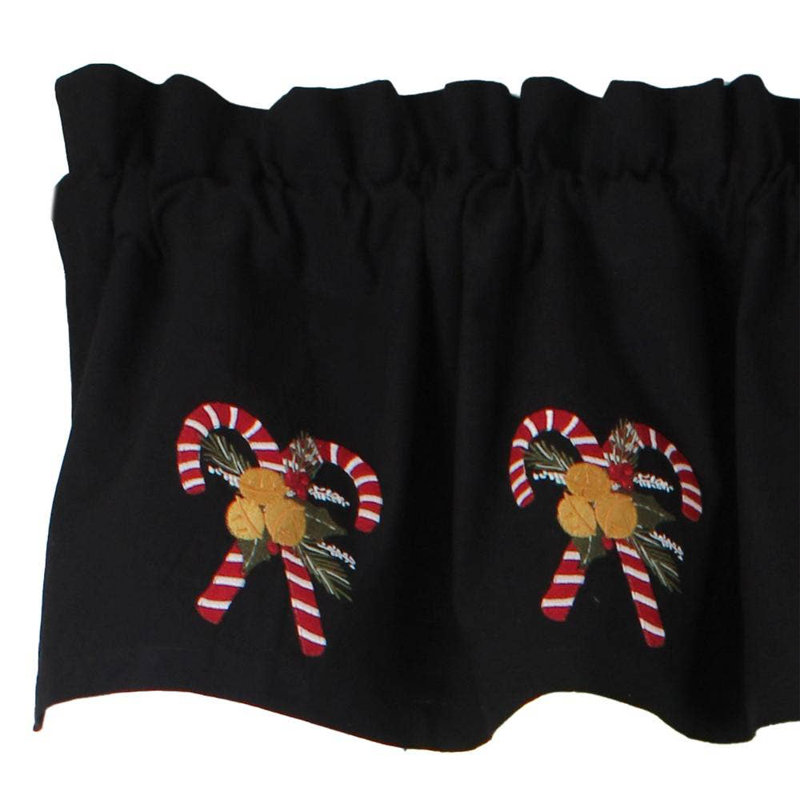 C Candy Canes Valance 60X15.5