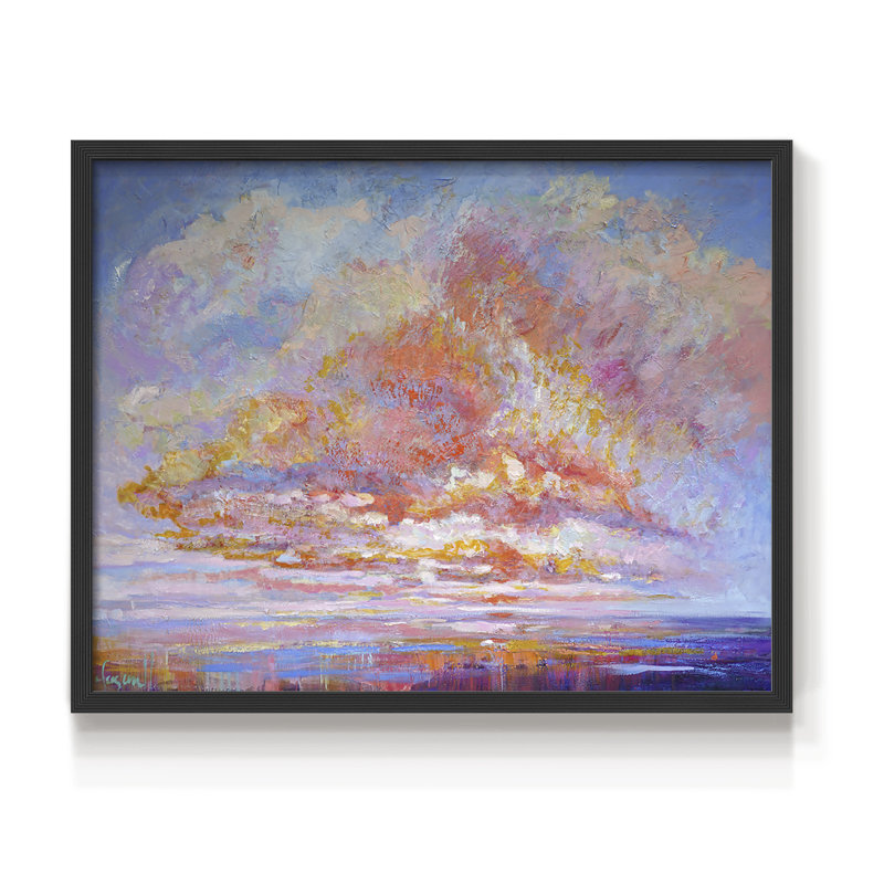 «Blessed Eve II», reproduction encadrée, H 22 po x l 28 po, Noir, noir, noir, noir