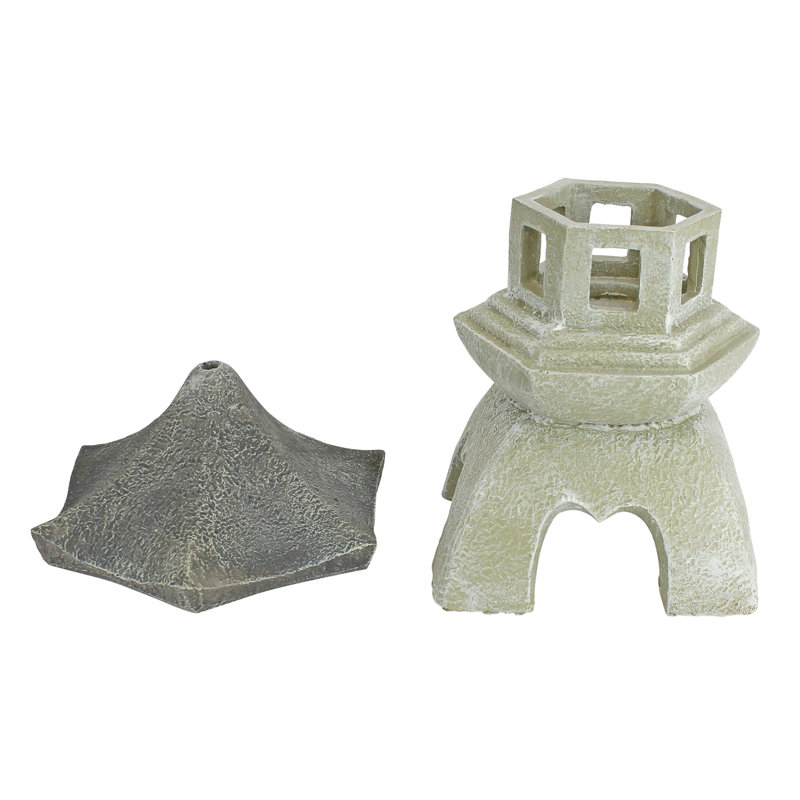 Pagoda Decorative Lantern, 26.67cm H x 19.05cm W x 19.05cm D