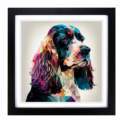 Cocker Spaniel Constructivism - Framed Print