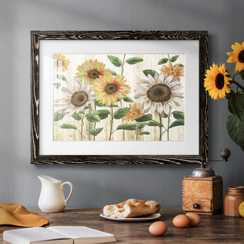 Sunflower Surprise, reproduction d'art encadrée, Noir, H 28 po x l 42 po x P 1,5 po