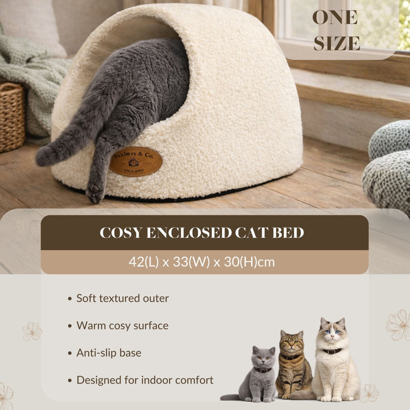 Teddy Boucle Nest Pet Bed