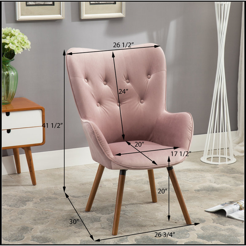 Fauteuil d'appoint Doarnin, Mauve