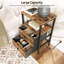 39cm W Metal Bedside Table